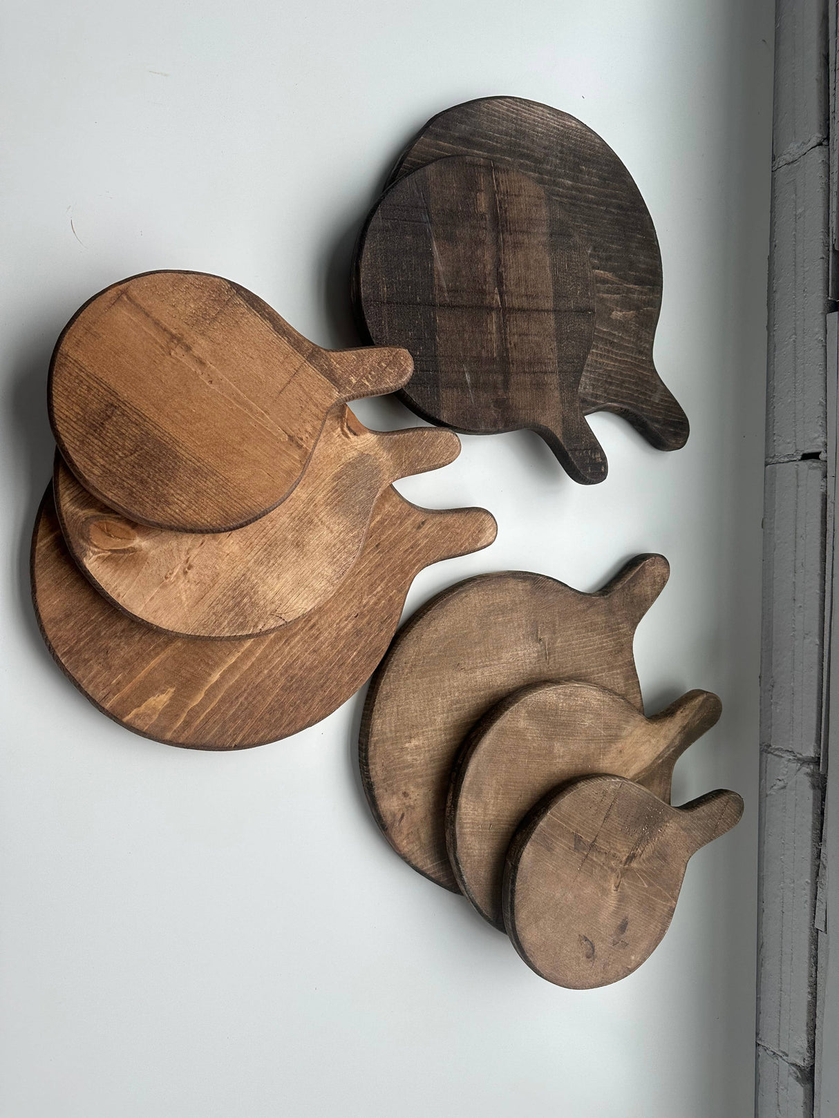 Round board with handle: Natural Small