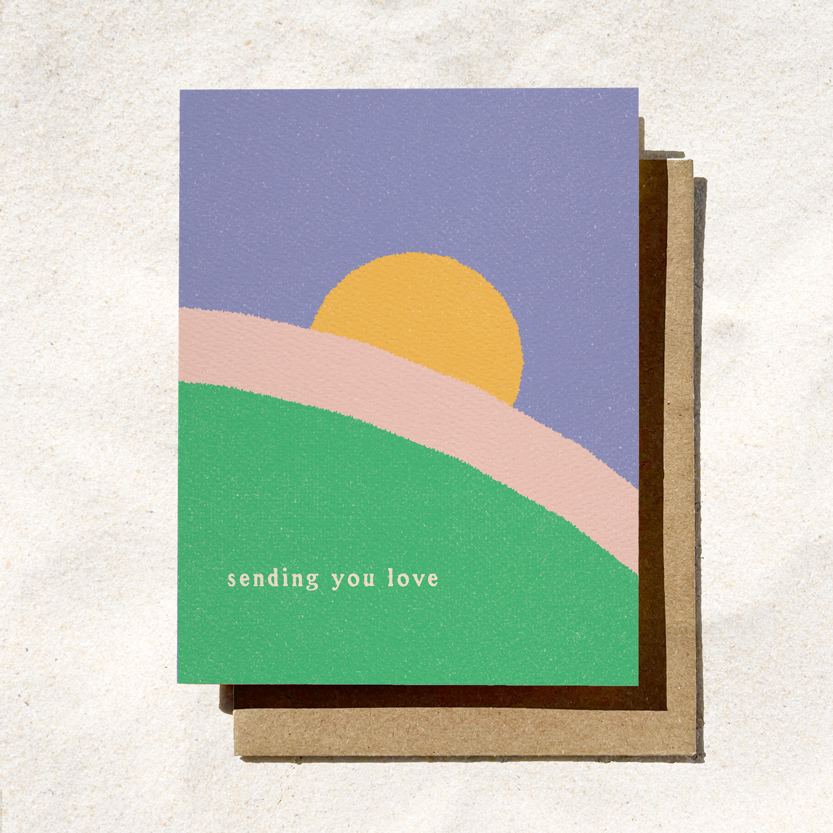 Sending You Love Card | Minimalist Card | Sympathy Card