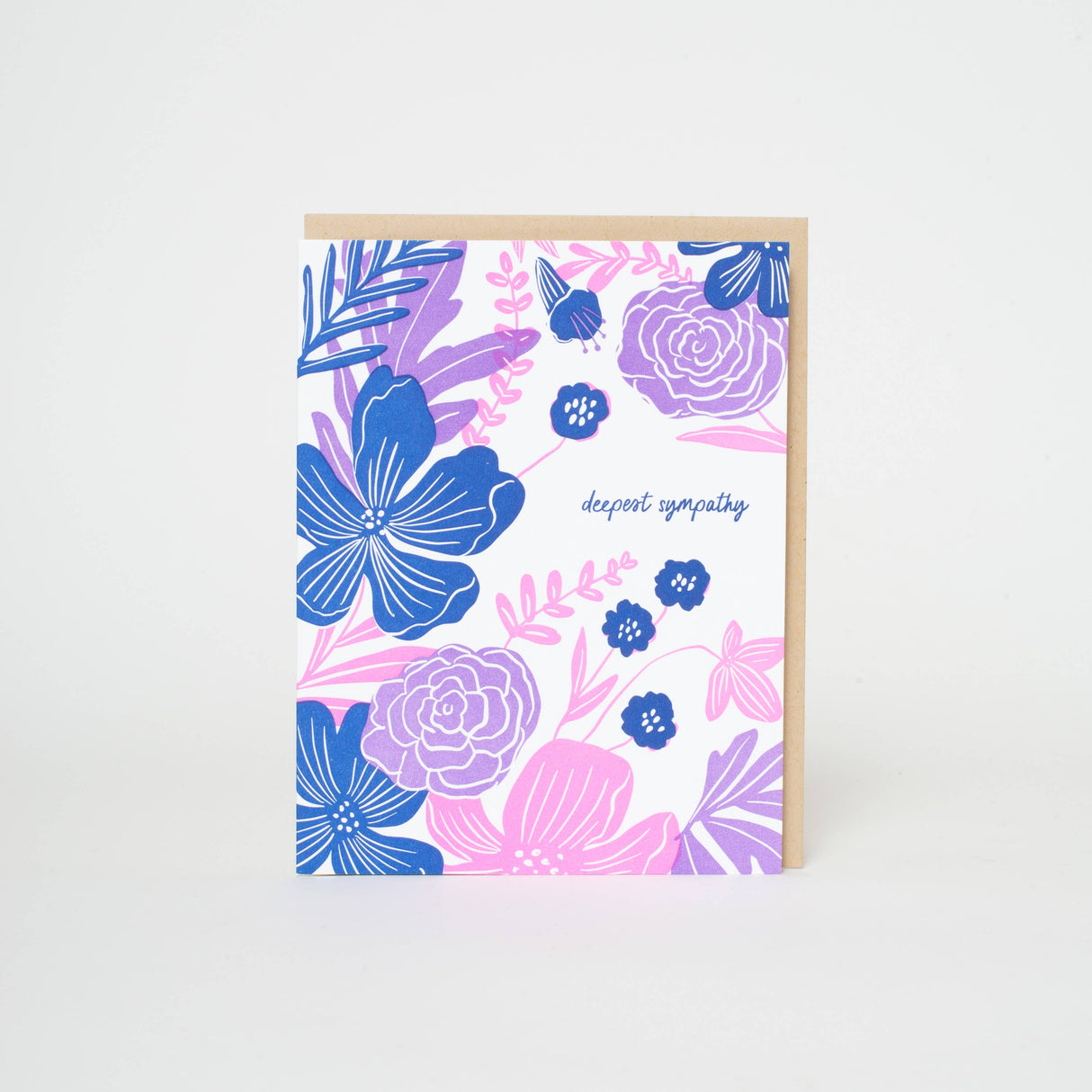 "Deepest sympathy" Flowers Card