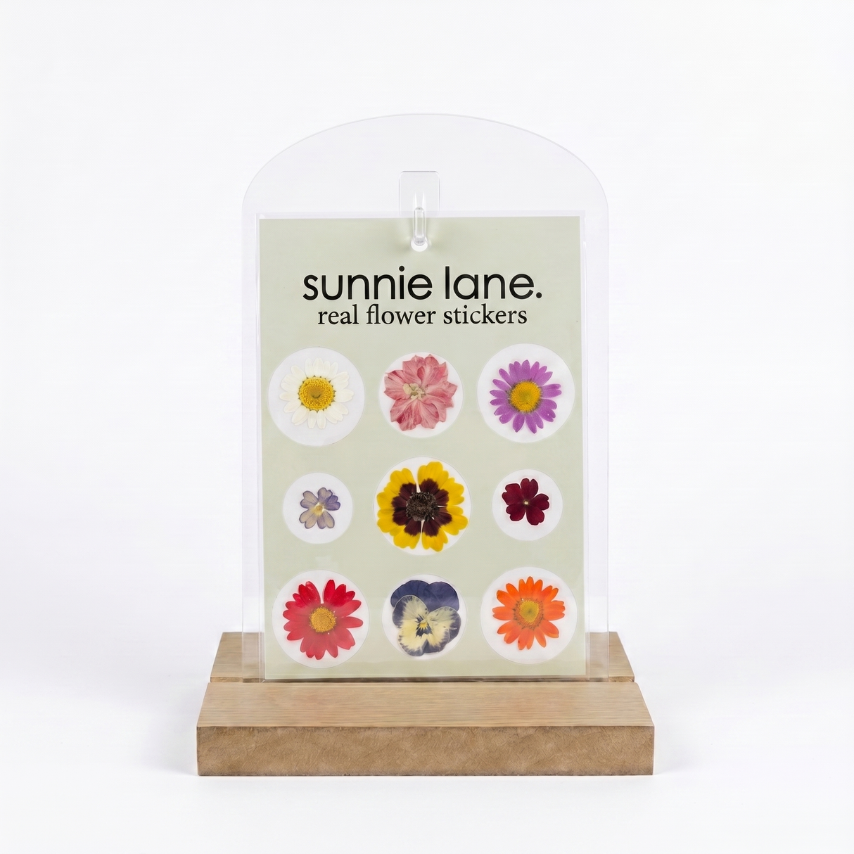 Real Pressed Flower Stickers: 9 Pack