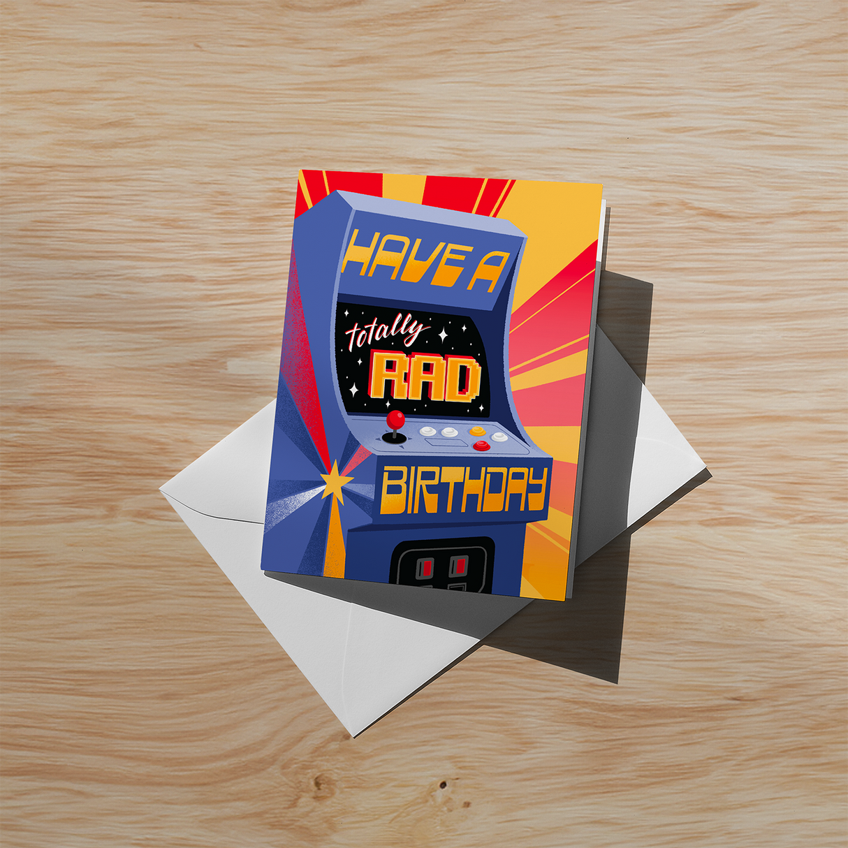 "Have a Totally Rad Birthday" Card
