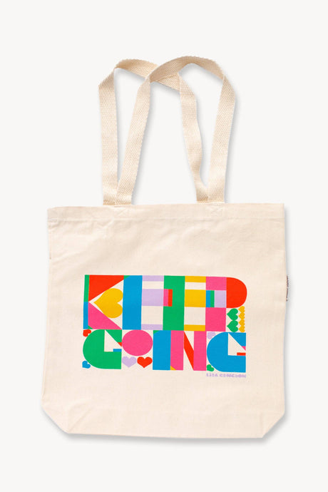 "Keep Going" Canvas Tote
