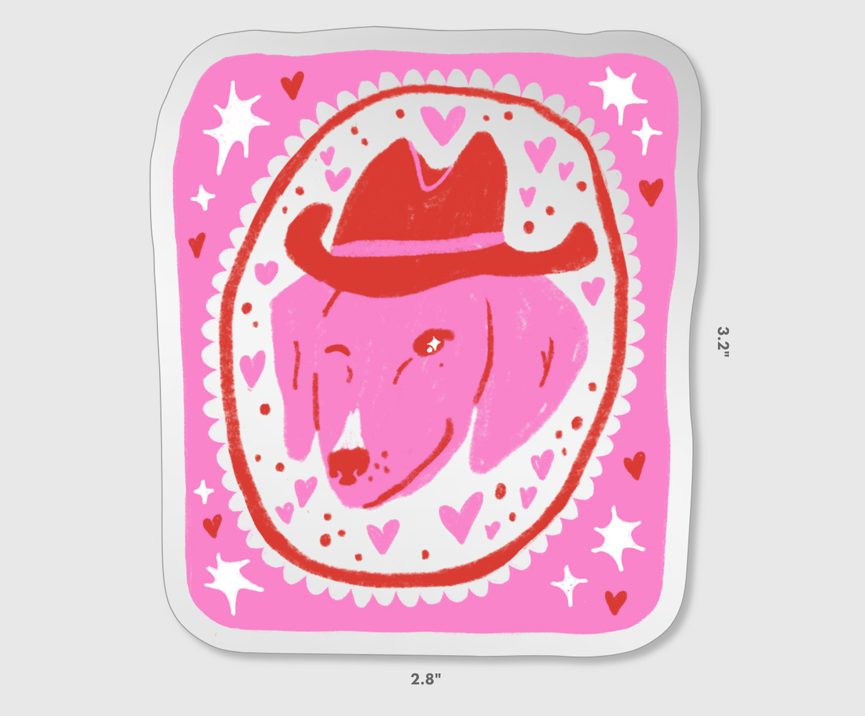 Cowboy Puppy sticker