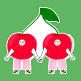 Cherry Twins Sticker