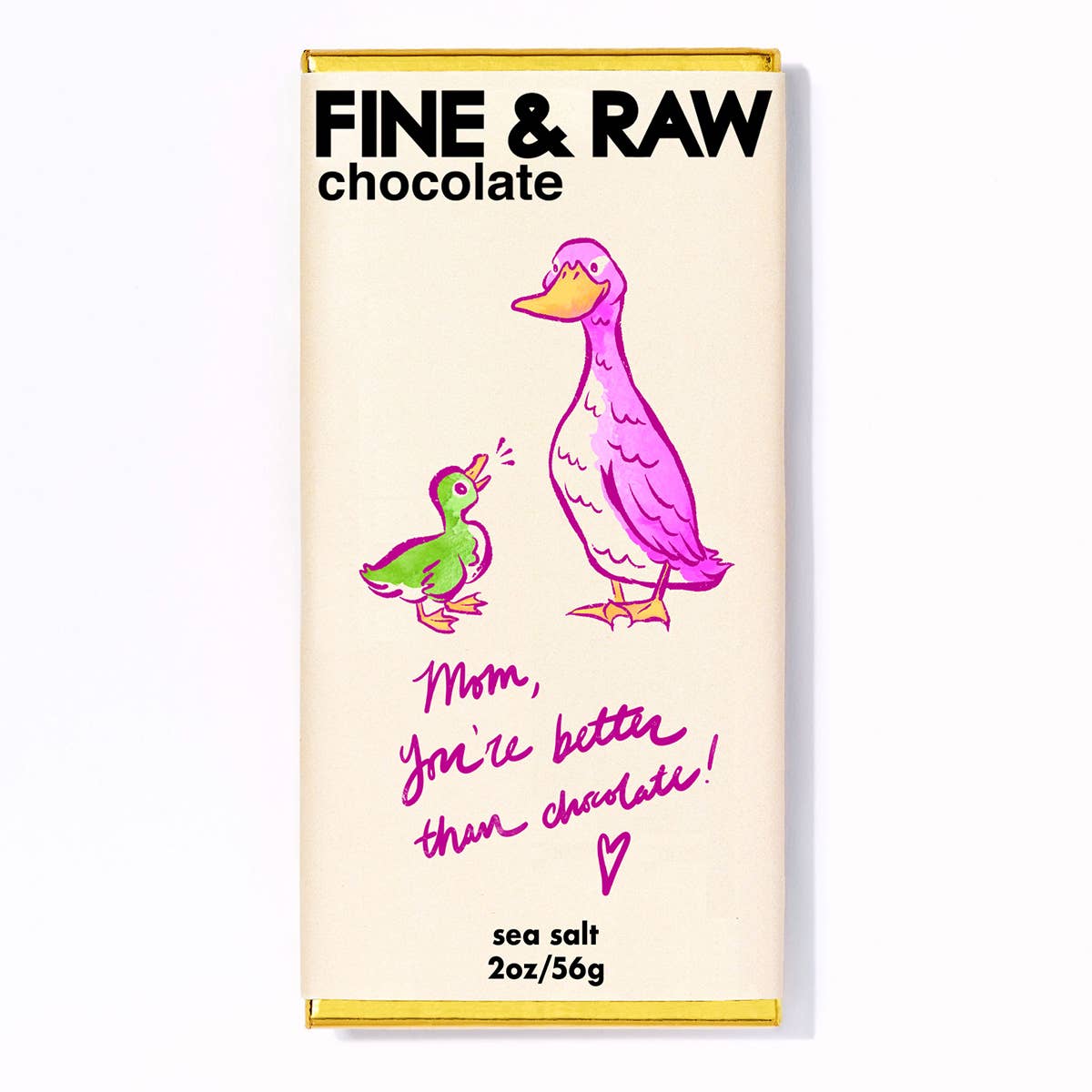 Fine & Raw Chocolate - Sea Salt 2oz.